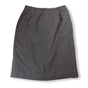 Vintage Pendleton Wool Houndstooth Pencil Skirt